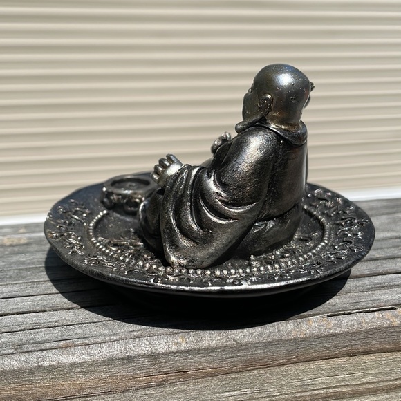 ⚜️Laughing Buddha Incense Holder Sculpture Decor! NWT! - Picture 3 of 7